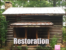 Historic Log Cabin Restoration  Bacon County, Georgia